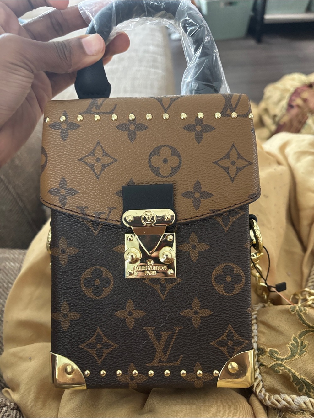 Louis Vuitton Brown Mini Trunk Bag in Monogram Canvas Nwot. Source Unknown